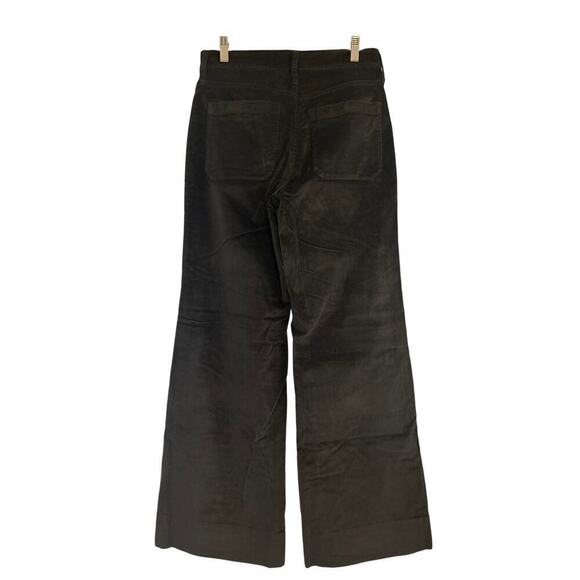 J. Crew Wide-leg velvet Sailor trouser black size 28 - Picture 4 of 5